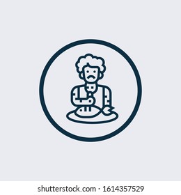 ALLERGY logo icon vector illustration
