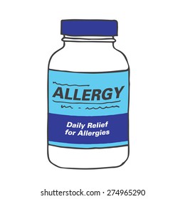 Allergy Medication Bottle