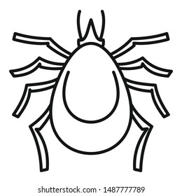 Allergy mite icon. Outline allergy mite vector icon for web design isolated on white background
