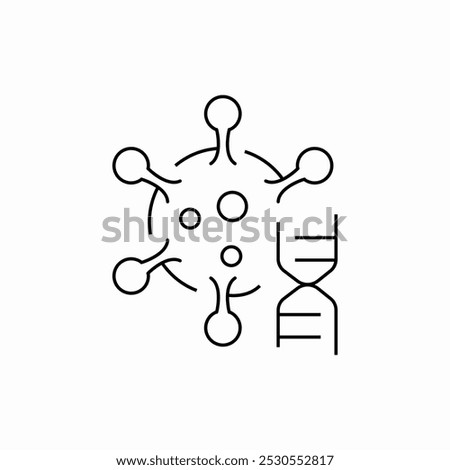 allergy molecule icon sign vector