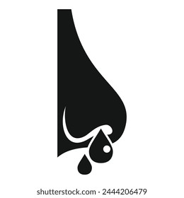 Allergy nose problems icon simple vector. Gluten intolerance. Meal patient diet