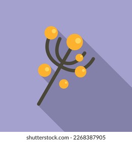 Allergy plant icon flat vector. Spring season. Sick disease