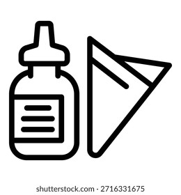 Allergie-Spray-Symbol. Umriss Allergie-Spray-Vektorsymbol für Webdesign einzeln auf weißem Hintergrund