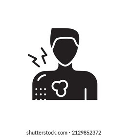 Allergy symptoms color line icon. Isolated vector element. Outline pictogram for web page, mobile app, promo