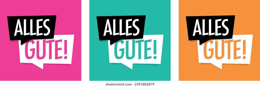 Alles gute!, All the best! in german