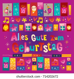 Alles Gute zum Geburtstag Deutsch German Happy birthday