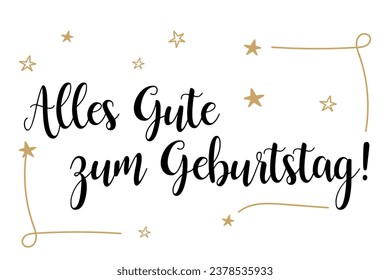 "alles zum geburtstag!" bedeutet glücklich bierthday in deutsch