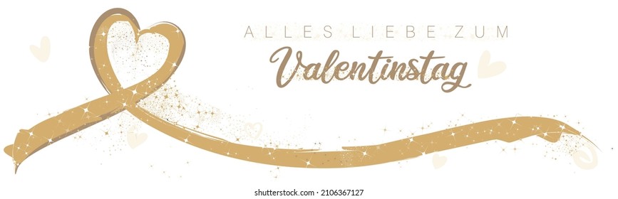 Alles Liebe zum Valentinstag, in German translates as Happy Valentine’s Day