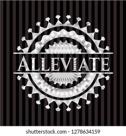 Alleviate silver emblem or badge