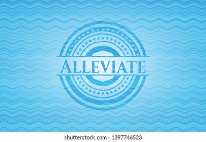 Alleviate water style emblem. Vector Illustration. Detailed.