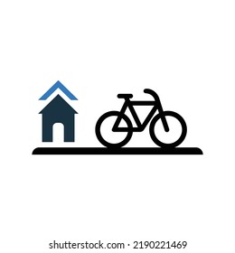 Alley, lane, path icon. Simple editable vector graphics.