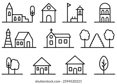Alley line art illustration for unique book cover