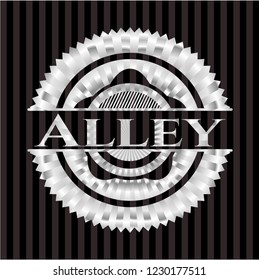 Alley silver shiny emblem
