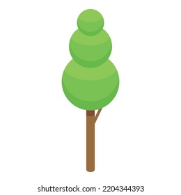 Alley tree icon. Isometric of alley tree vector icon for web design isolated on white background