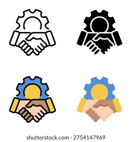 Alliance icon collection of various styles for design branding, print and digital media