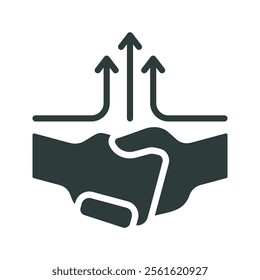 Alliance icon vector illustration. Simple filled style