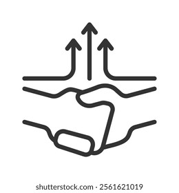 Alliance icon vector illustration. Simple line style