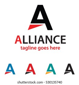 Alliance Letter A Logo Template Design Vector