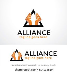 Alliance Logo Template Design Vector, Emblem, Design Concept, Creative Symbol, Icon