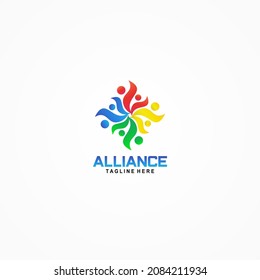 alliance logo vector
simple and elegant design