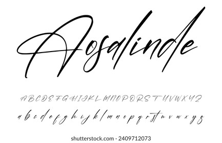 Allied Delight signature Font Calligraphy Logotype Script Brush Font Type Font lettering handwritten