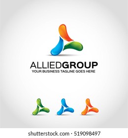 Allied Group (A) Logo Template