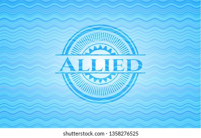 Allied water style badge.