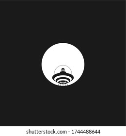 allien night design logo vector icon