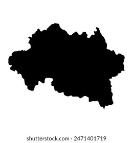 Allier department map, administrative division of France. Vector illustration.