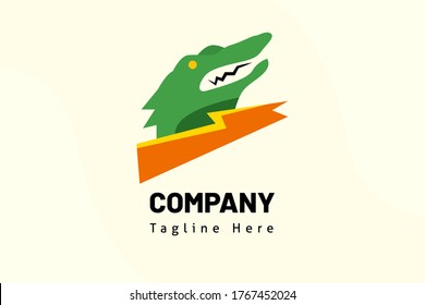 alligator angry illustration emblem logo for team, gaming, e-sport, club, exclusive, action figure
