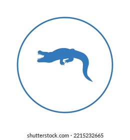 Alligator crocodile animal reptile icon | Circle version icon |