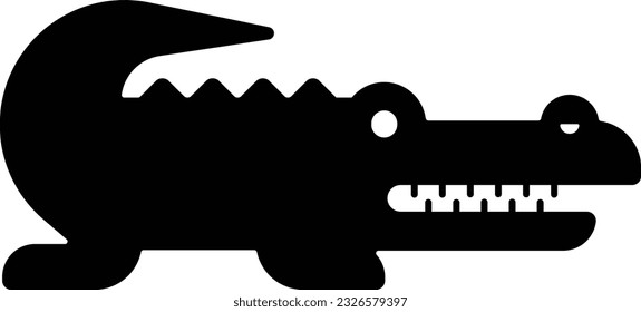 alligator crocodile caiman creeper animal Glyph