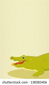 Alligator, crocodile, gator. Vector illustration.