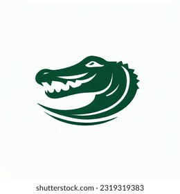 alligator or crocodile logo illustration