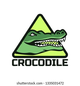 alligator crocodile logo for your business company. vector illustration