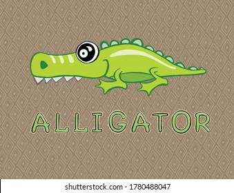  Alligator or crocodile over the sign