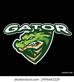 Alligator esport mascot logo design