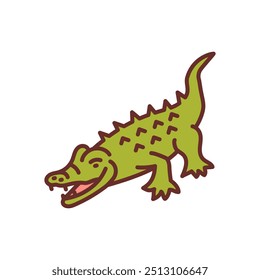 Alligator Filled Icons , Vector illustration