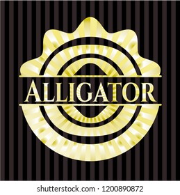 Alligator gold emblem