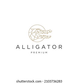 Alligator Head Logo Icon Design Template