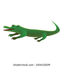Alligator icon. Cartoon of alligator vector icon for web design isolated on white background