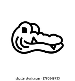 alligator icon or logo isolated sign symbol vector illustration - high quality black style vector icons
