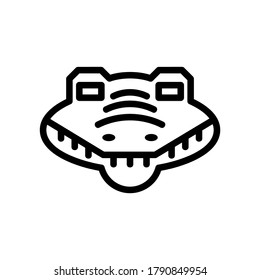 alligator icon or logo isolated sign symbol vector illustration - high quality black style vector icons
