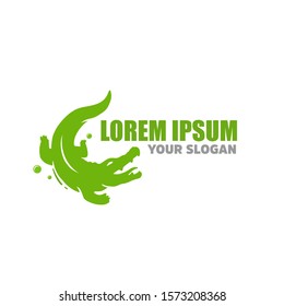 Alligator logo concept design for company.
