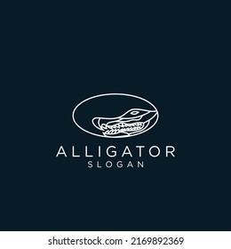 Design-Symbolvorlage für Alligator-Logo