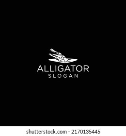 Alligator logo design icon template