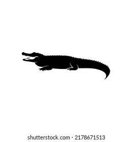 Alligator Logo Silhouette Vector Template Stock Vector (Royalty Free ...