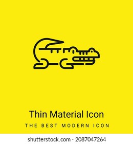 Alligator minimal bright yellow material icon