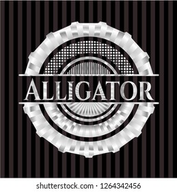 Alligator silver badge or emblem