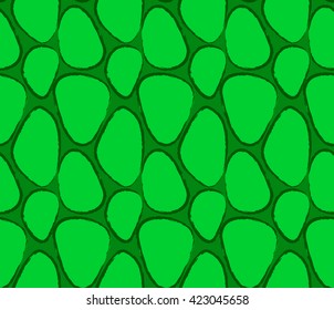 Alligator Skin, Crocodile Skin Seamless Pattern. Vector Illustration With Animal Print.